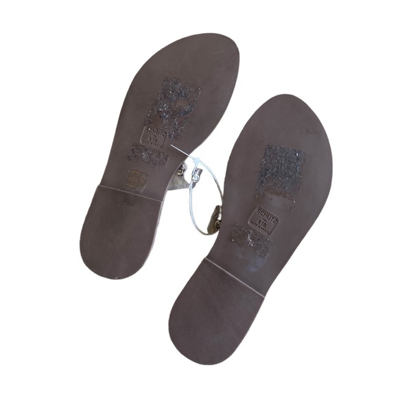 NEW SCHUTZ Cathryn Slide Crystal Rhinestone Transparent Clear Sandal - Size 8.5 - Picture 9 of 9